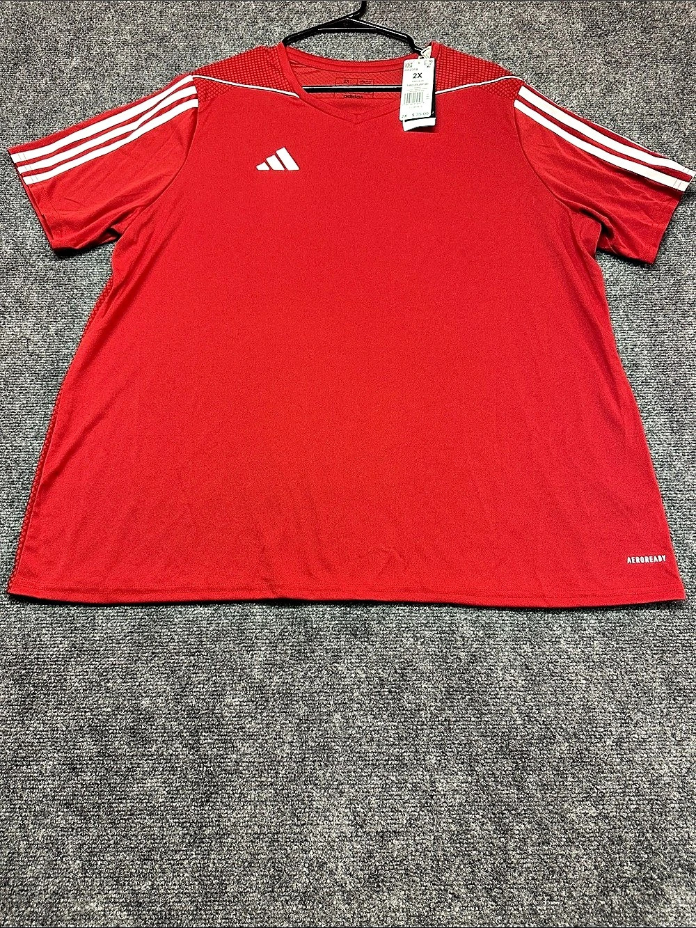 adidas Tiro 23 Jersey Red White Athletic Jersey Size 2X NWT